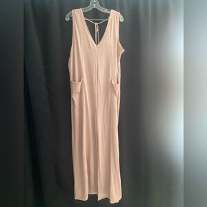 Elegant Tan Sleeveless Jumpsuit
